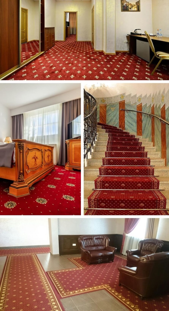 Красные дорожки в хостеле