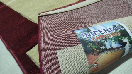 ковер imperial carving 1347 cream / red