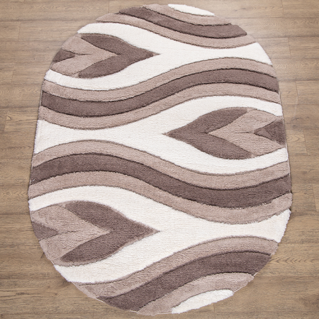 Ковер "Messi" (05494A_WHITE) Овал 2,0х4,0