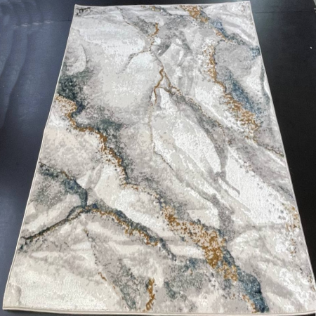 Ковер AURA T320A BEYAZ/L.GREEN 0,7х2,0 Прямой