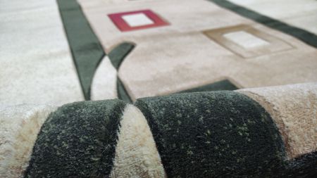 ковер imperial carving 1347 cream / d.green