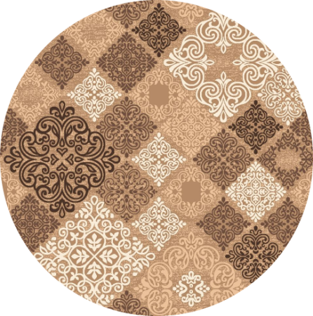 Ковер Принт МЕМФИС(18_21) 1,5х1,5 Круг (4,0)