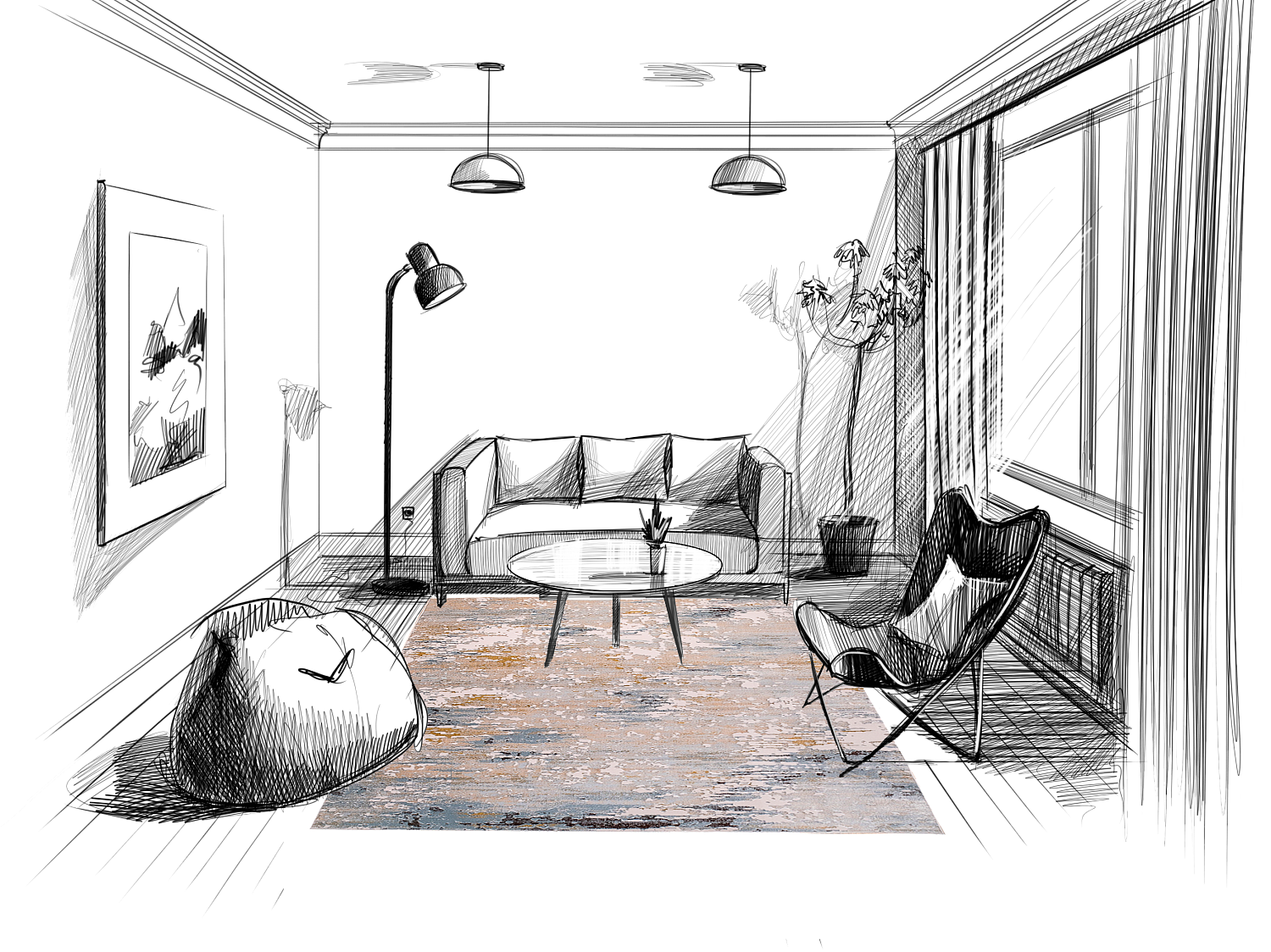 ковер каскад 25632 24346