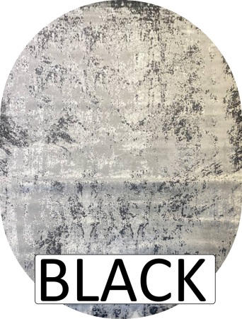 Ковер AMINA NP208 GREY/BLACK 1,3х3,0 Овал