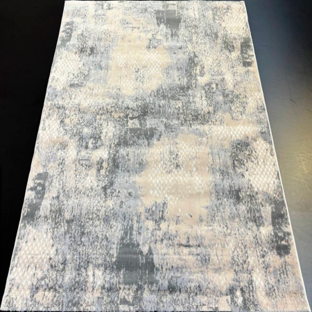 ковер flora f609a beyaz/gray