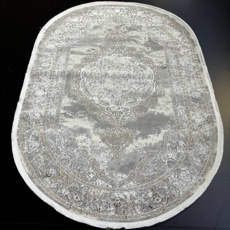 Ковер ELIZA T987ARZ CREAM/CREAM 1,5x3 Овал